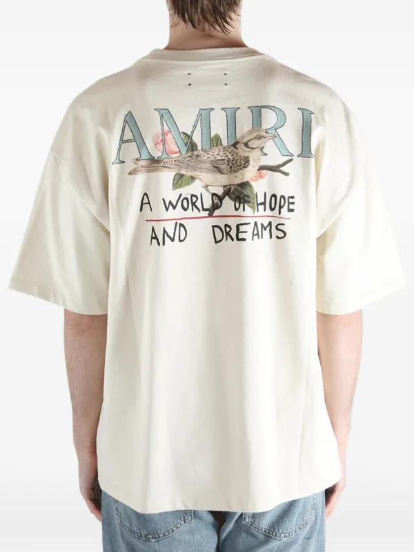 AMIRI Hope And Dreams Oversized Tee | Neutrals | FARFETCH