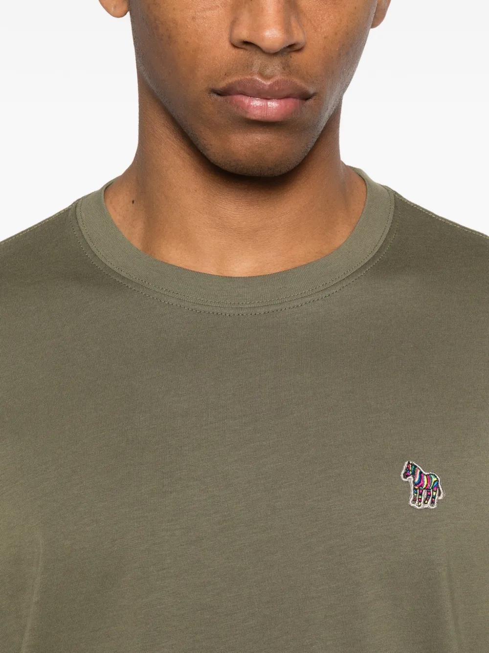 PS Paul Smith T-shirt met zebraprint Groen