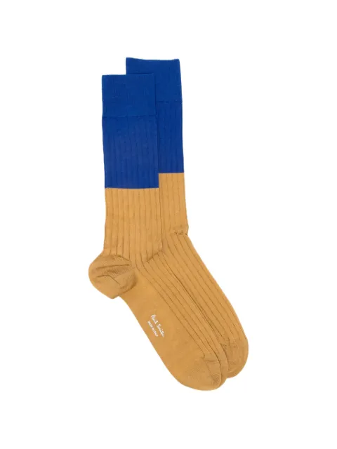 Paul Smith Candles ribbed colour-block socks