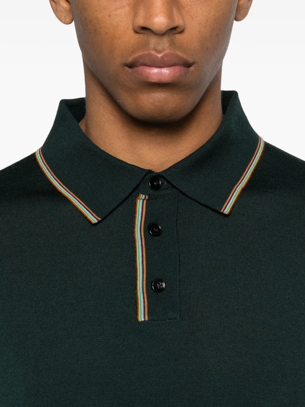 Paul Smith Poloshirt met afwerking Groen
