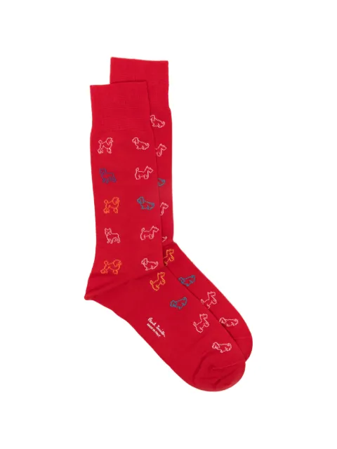 Paul Smith Mario dog-pattern socks