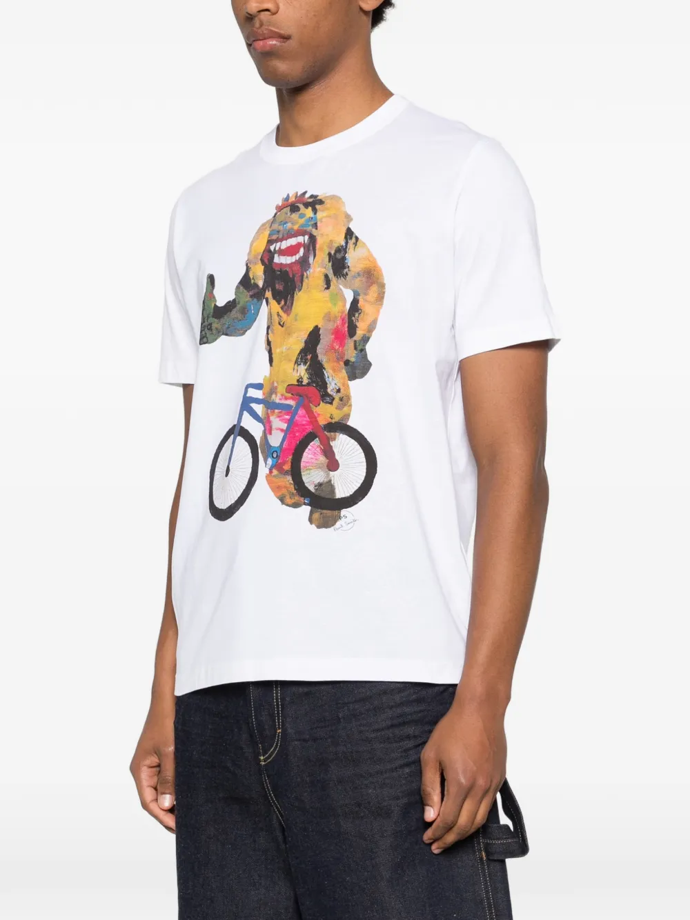  Ps Paul Smith Bike Monster T-shirt - White 