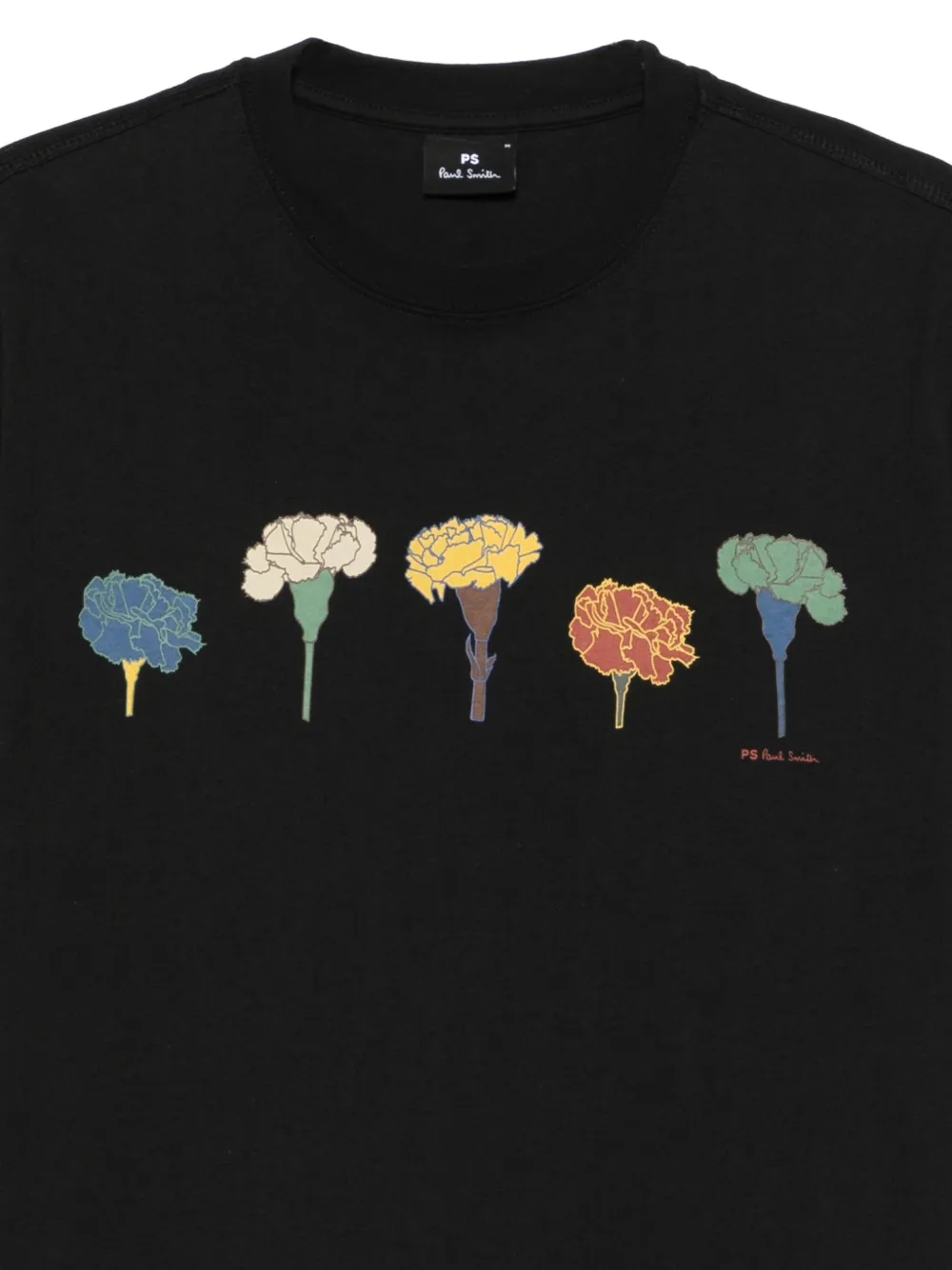 PS Paul Smith Carnation T-shirt met korte mouwen Zwart