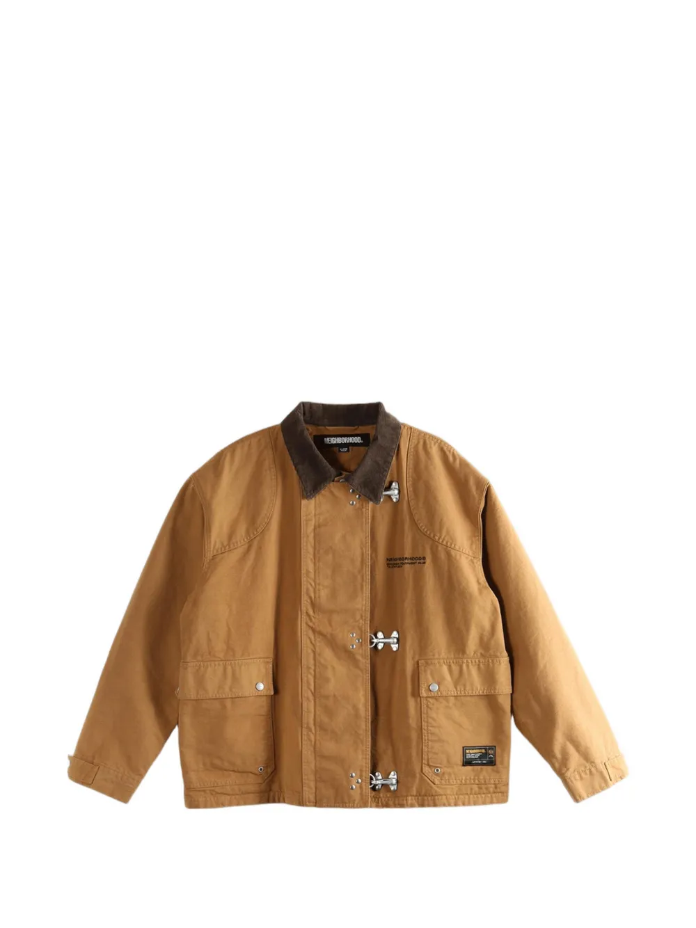 Neighborhood corduroy-collar jacket - Braun