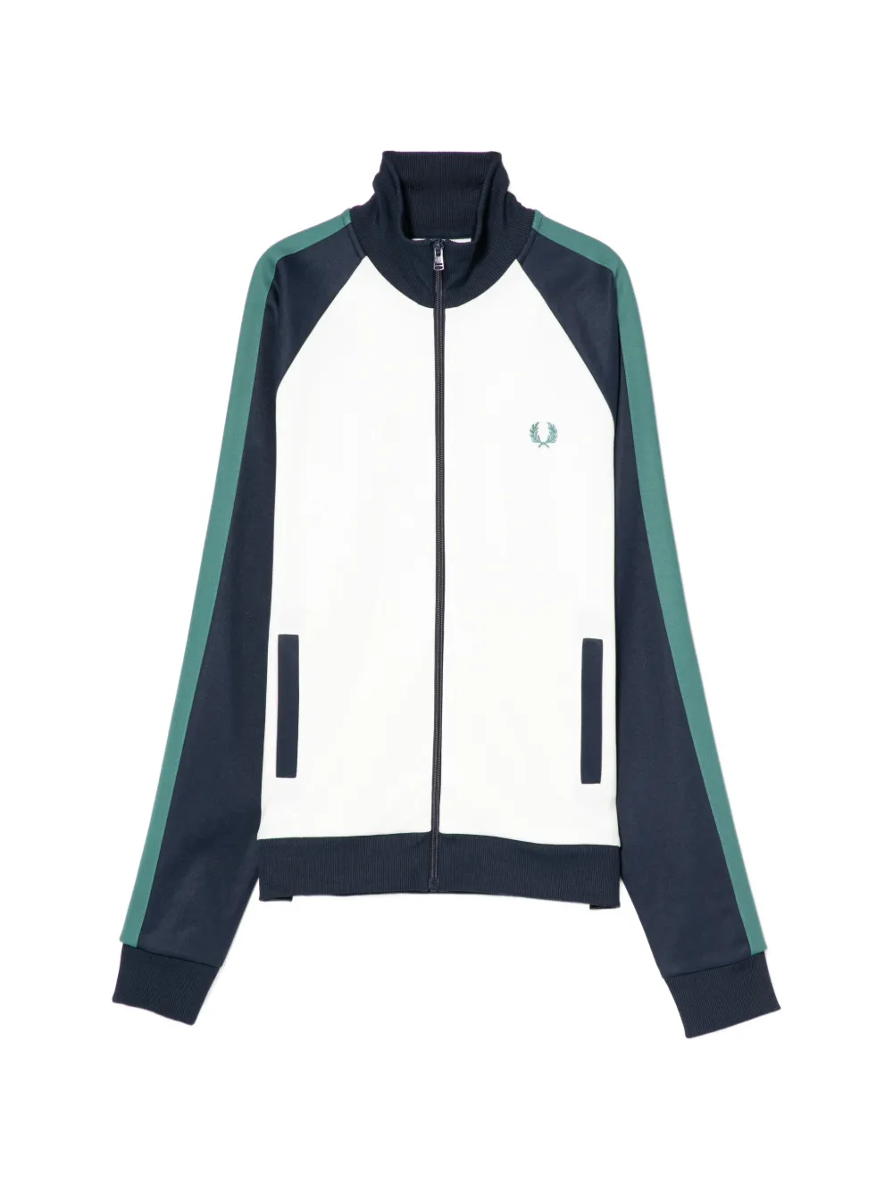 Fred Perry contrast-sleeve jacket | White | Image 1