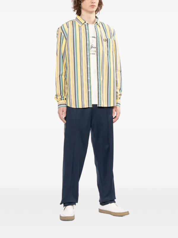 Fred Perry ストライプ シャツ | イエロー | FARFETCH JP