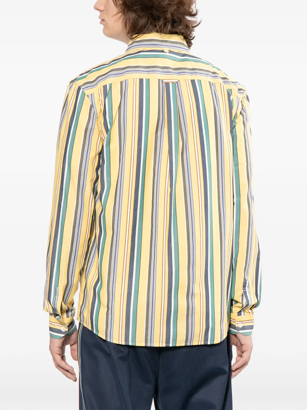 Fred Perry Gestreept overhemd Geel