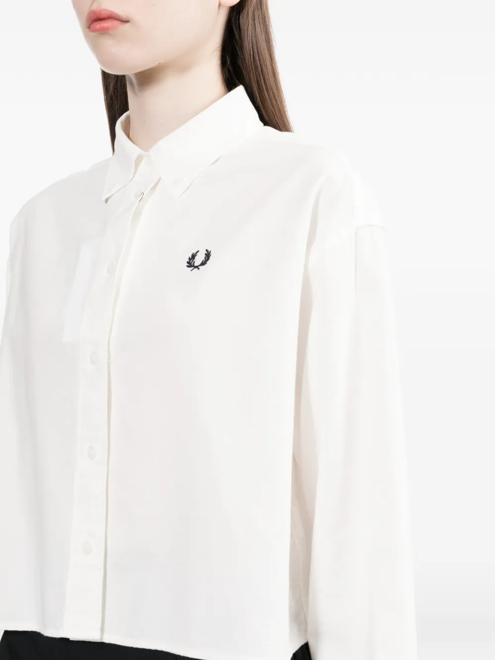 Fred Perry Blouse met knopen Wit