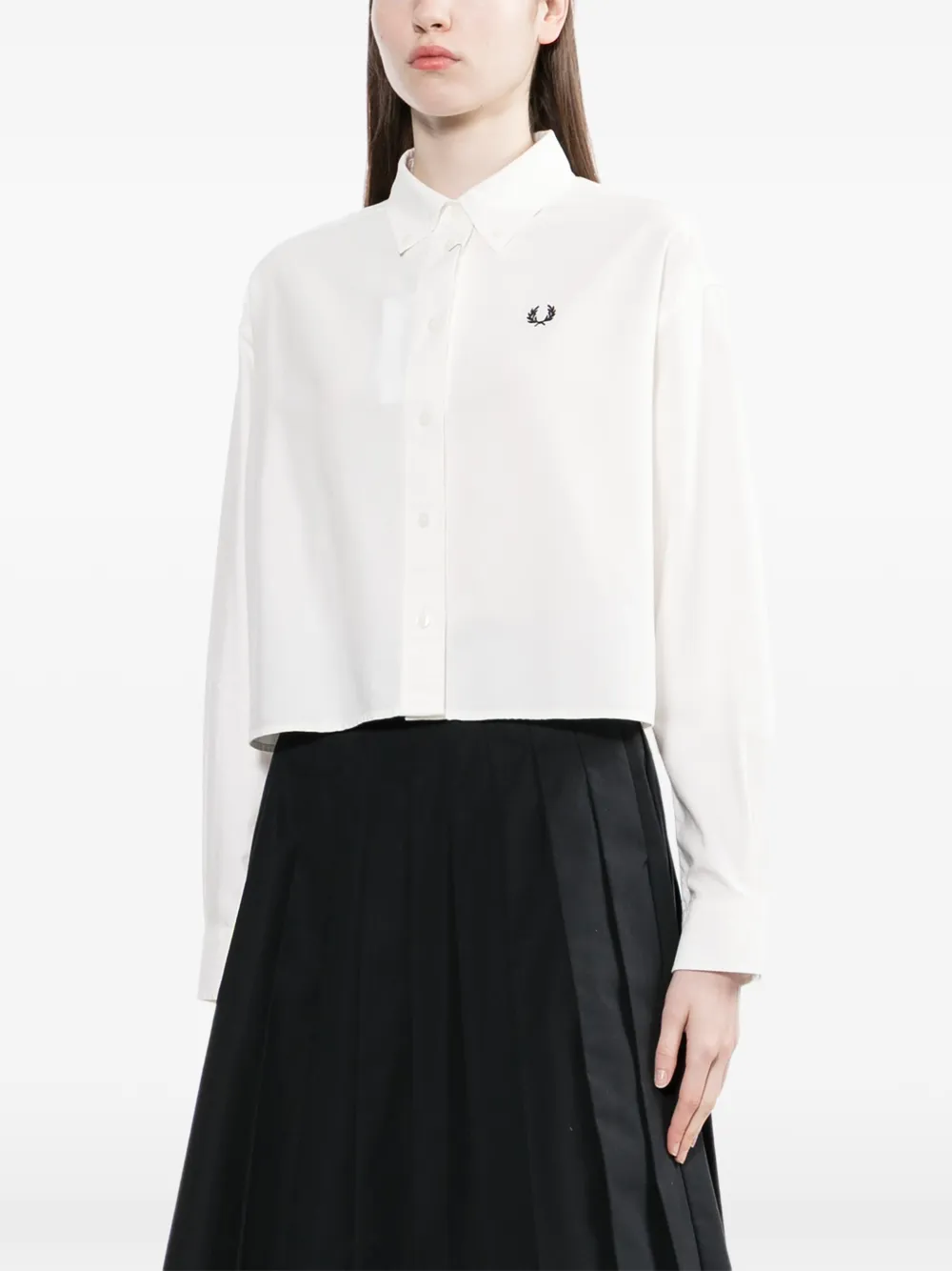 Fred Perry Blouse met knopen Wit