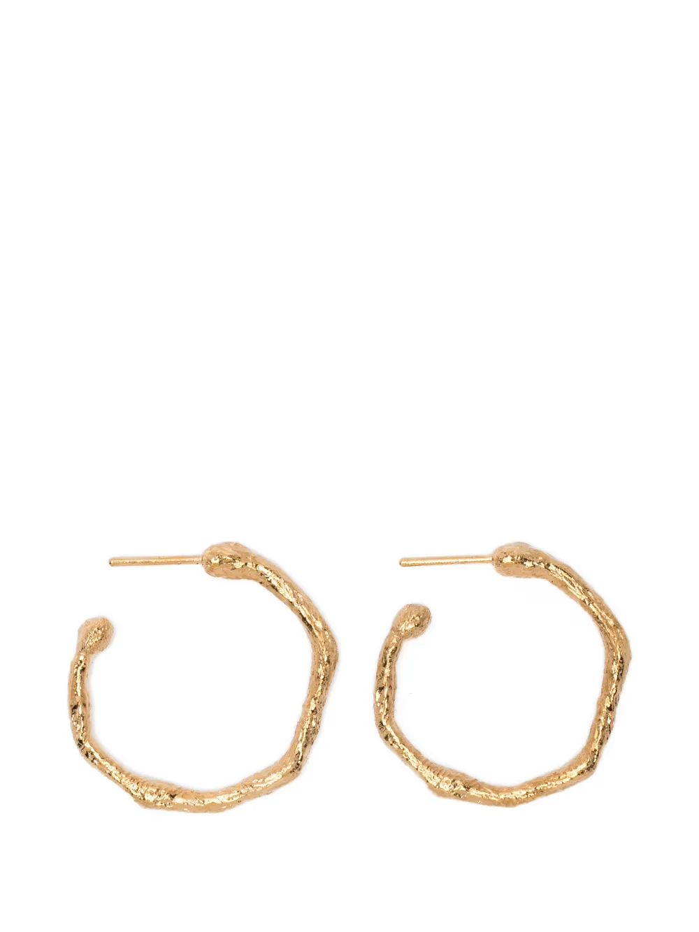Forte Forte textured hoop earrings - Oro