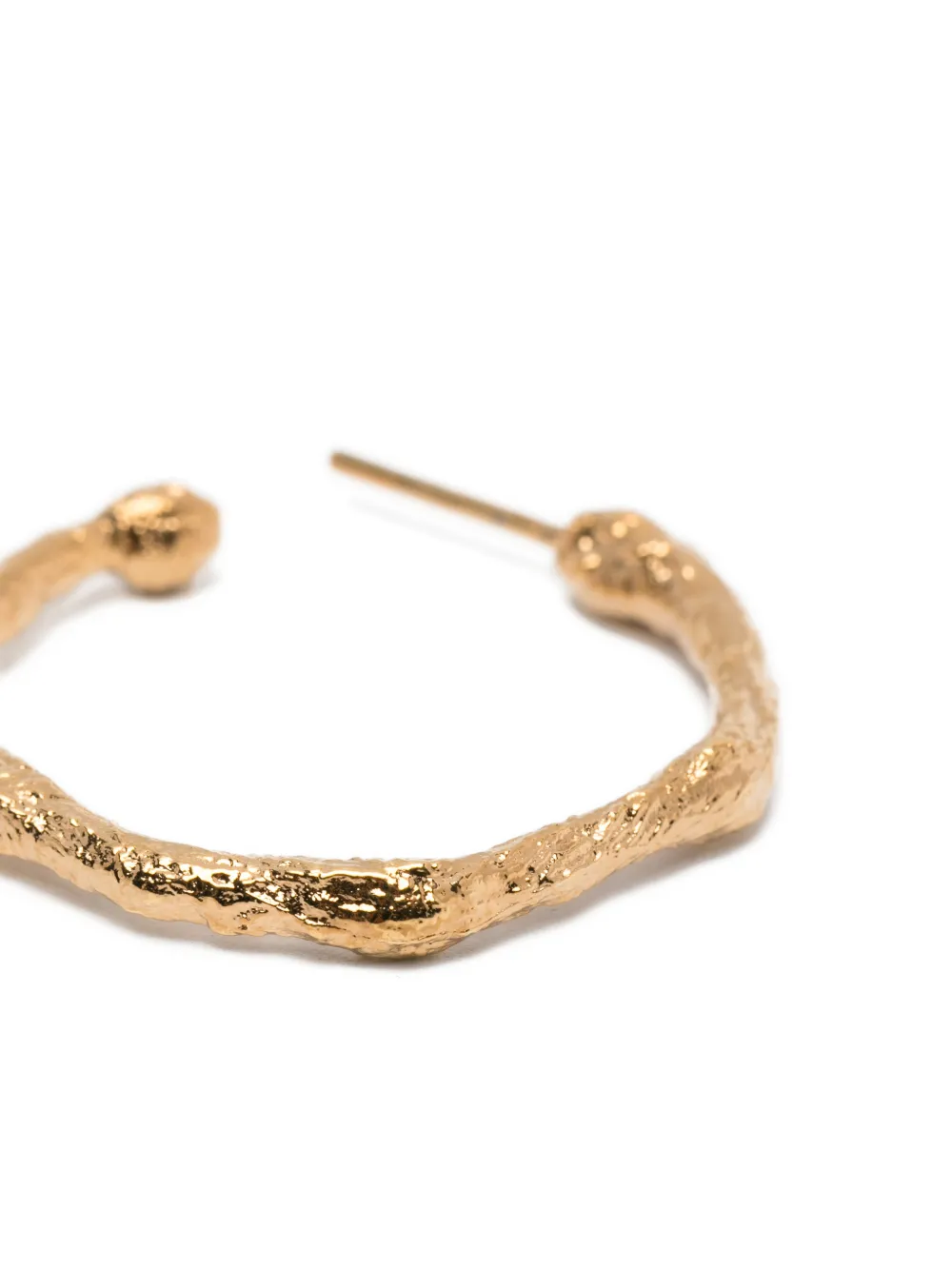  Forte Forte Textured Hoop Earrings - Gold 
