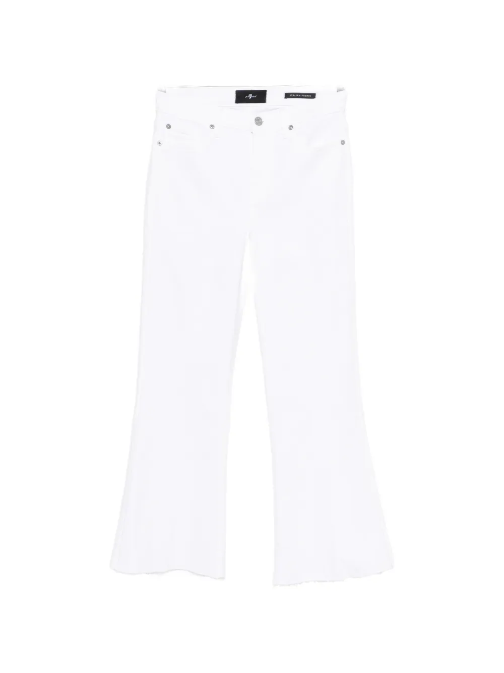 7 For All Mankind frayed-hem jeans - Bianco