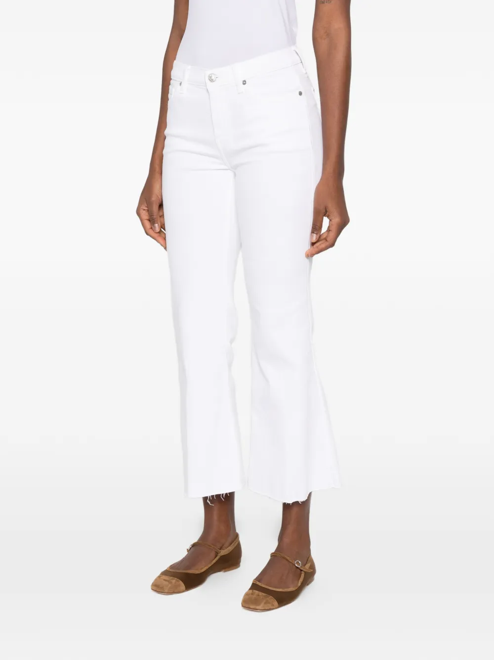  7 For All Mankind Dojo Soleil Trousers - White 