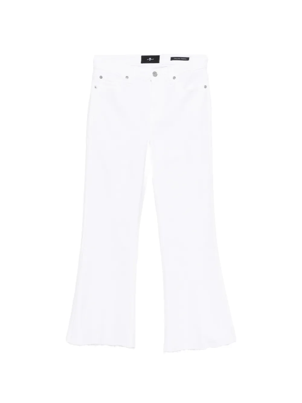7 For All Mankind frayed-hem jeans - Bianco