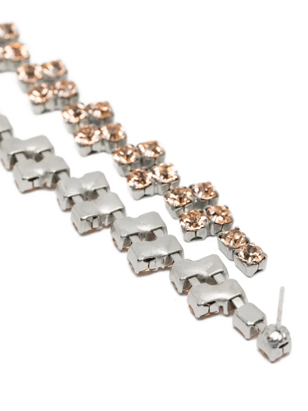 Forte Forte crystal-embellished drop earrings - Arancione