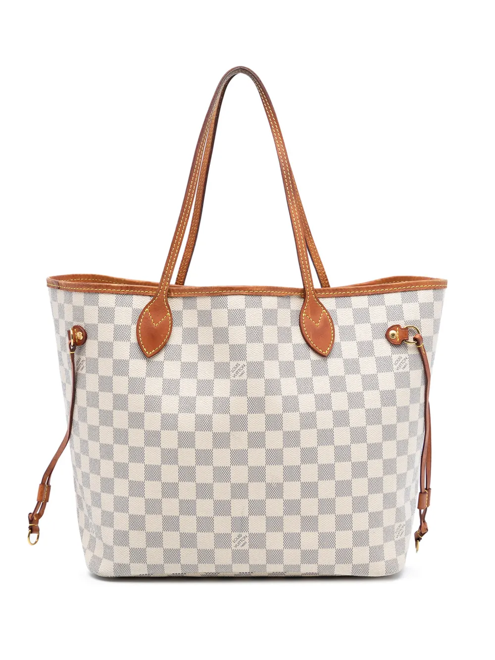 Louis Vuitton Pre-Owned 2019 Damier Azur Neverfull MM Tote Bag - Weiß