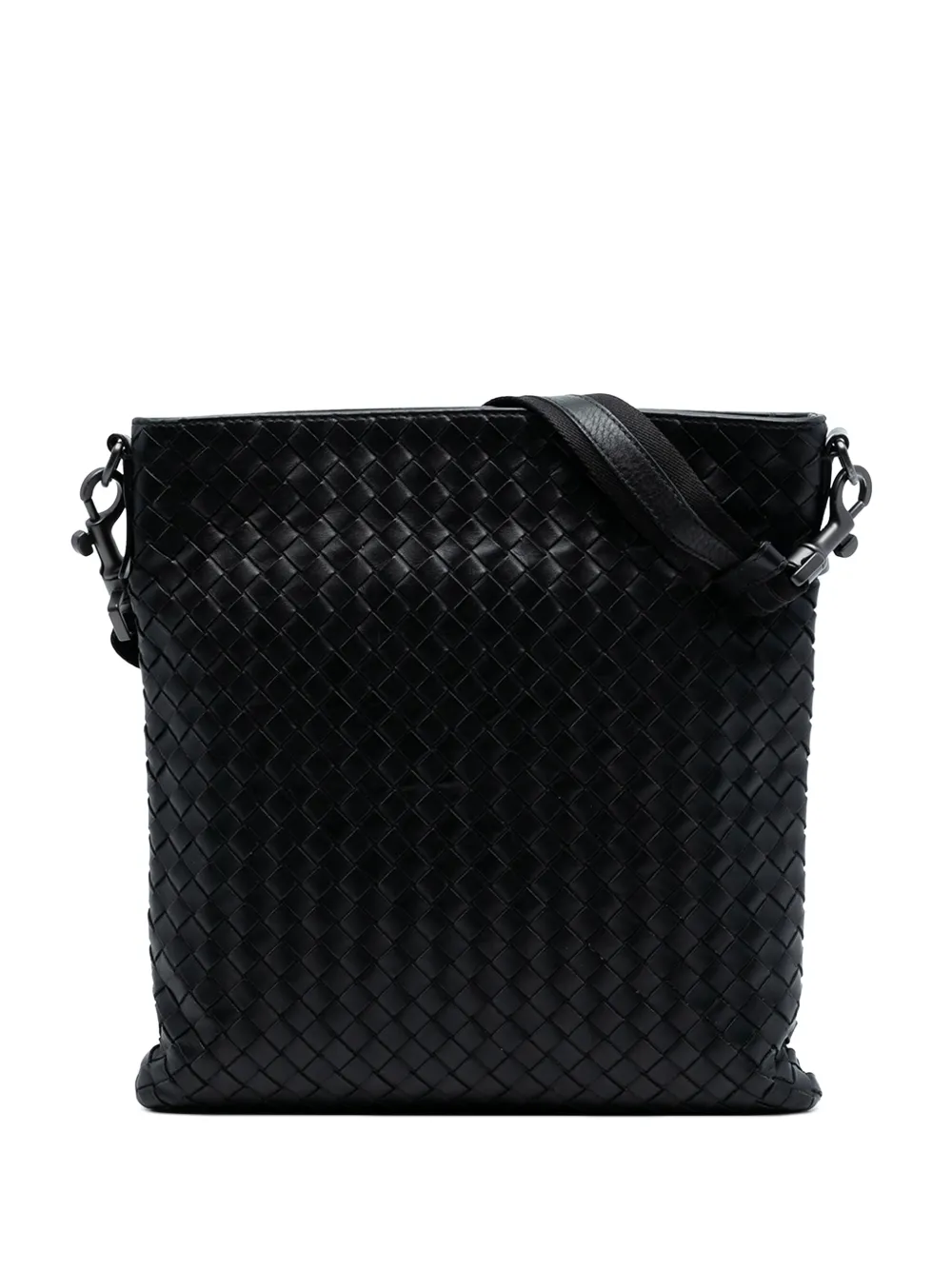 Bottega Veneta Pre-Owned Borsa a tracolla con design Intrecciato VN in nappa 2012-2025 - Nero