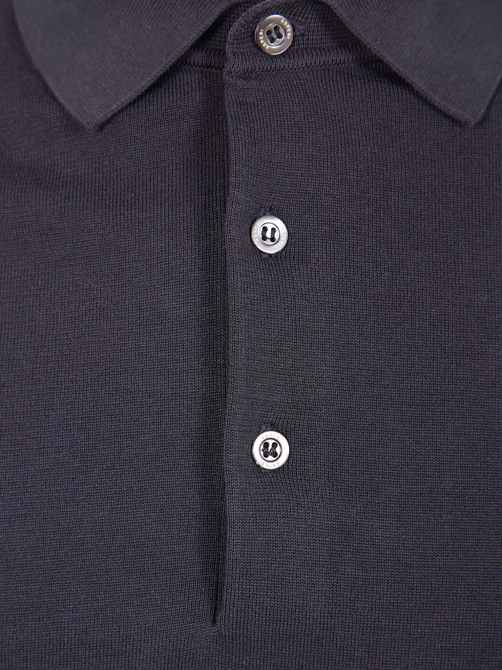 ASPESI Poloshirt met knopen Blauw