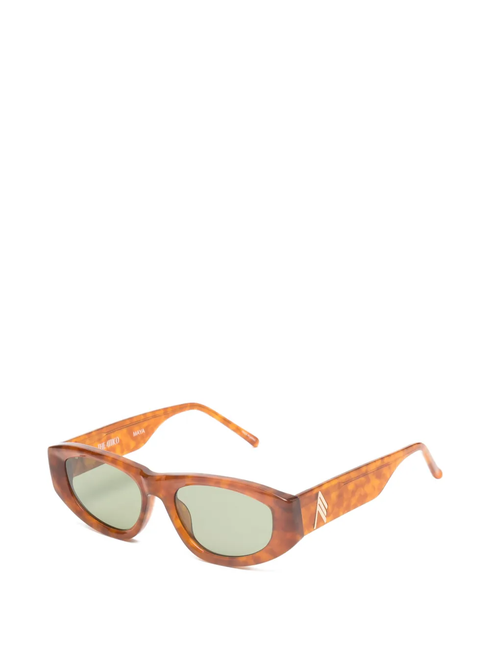 The Attico x Linda Farrow Marfa zonnebril Bruin