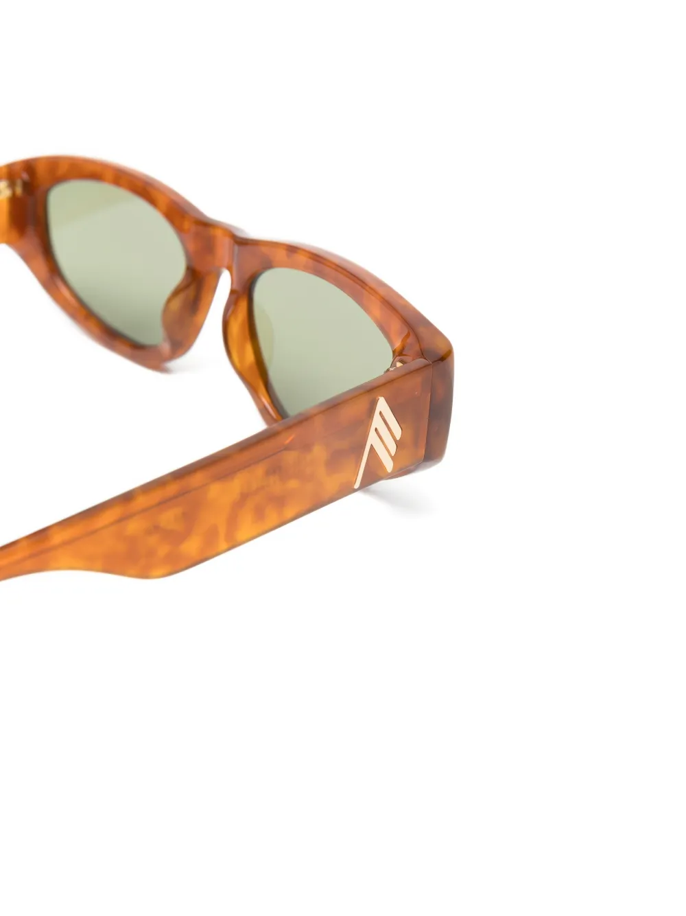 The Attico x Linda Farrow Marfa zonnebril Bruin