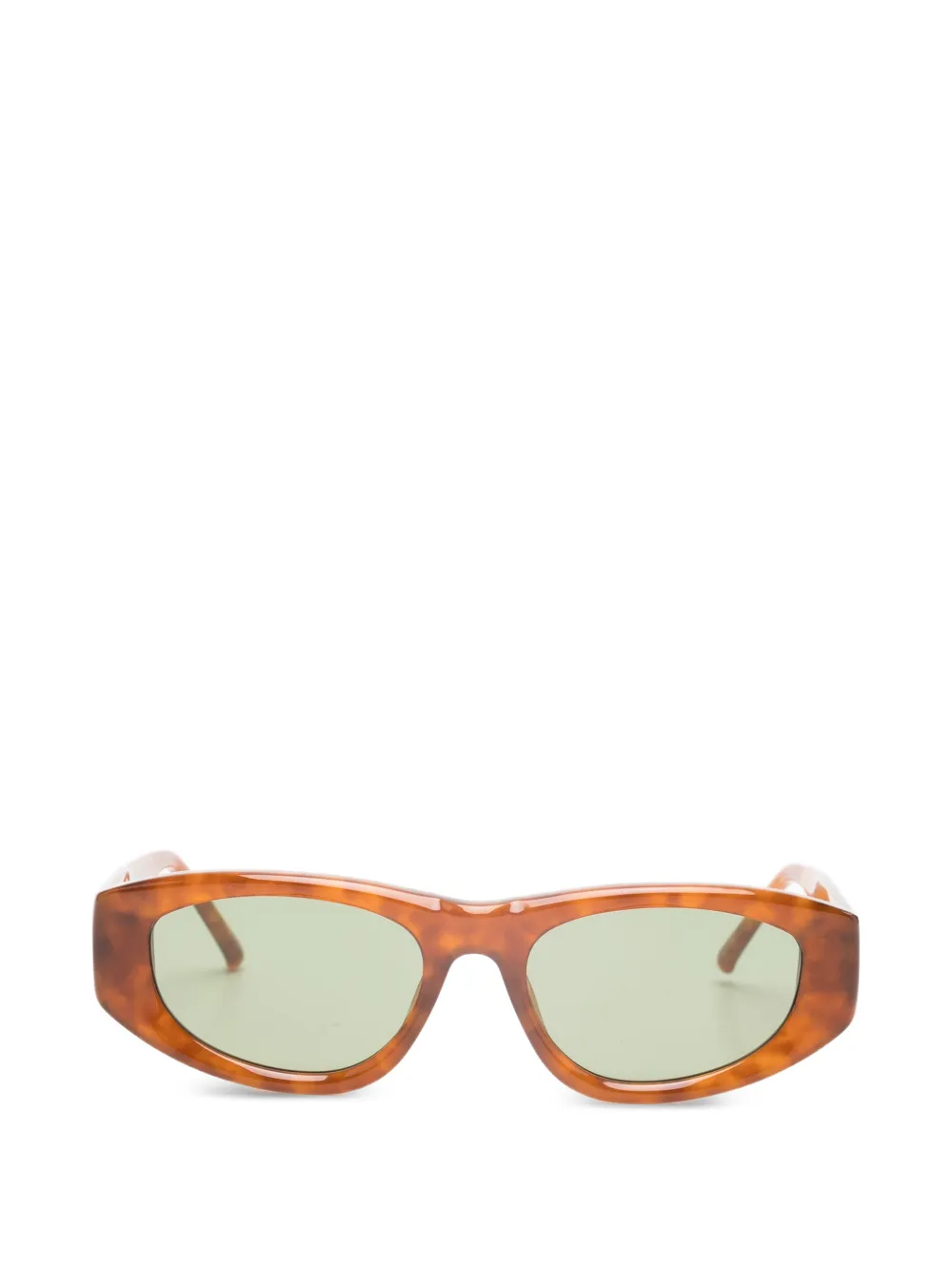 The Attico x Linda Farrow Maya sunglasses - Marrone