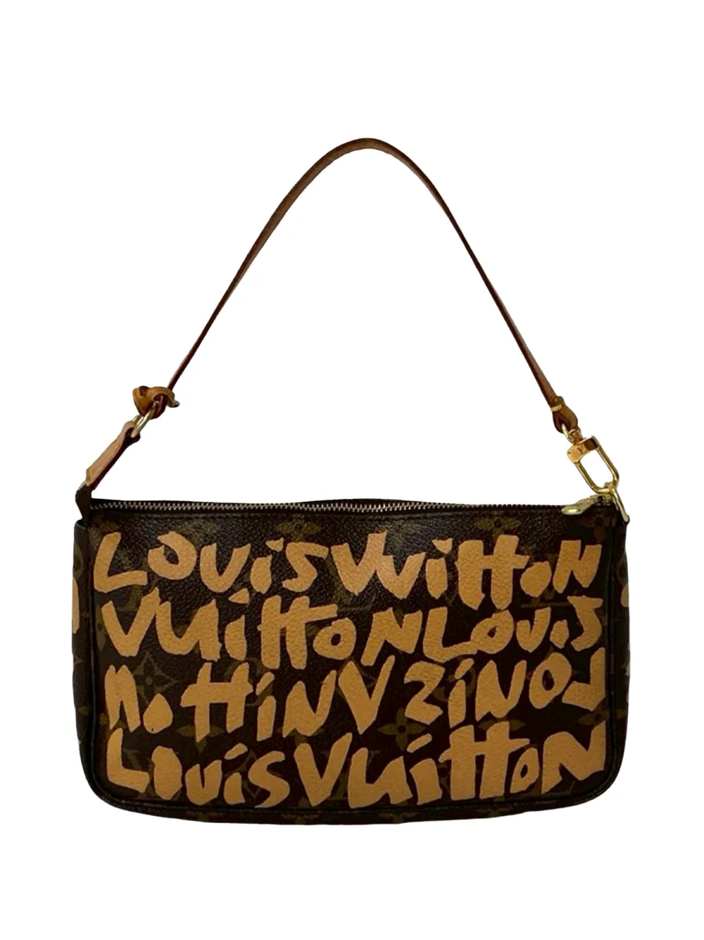 Louis Vuitton Pre-Owned Pochette Accessoires Graffiti Louis Vuitton Stephen Sprouse con monogramma 2001 - Marrone