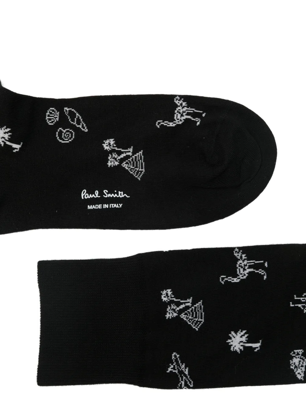  Paul Smith Ostrich Socks - Black 