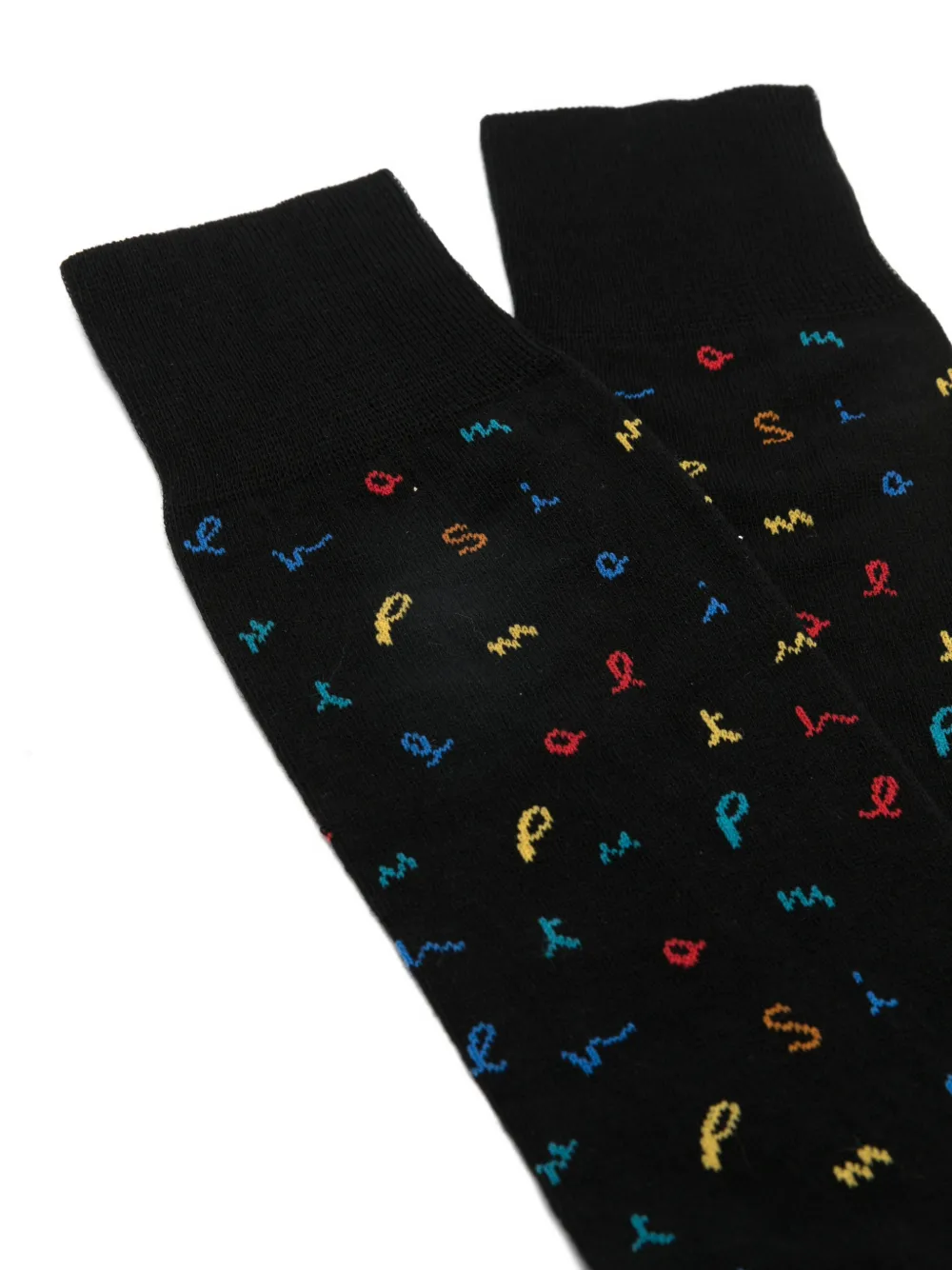  Paul Smith Meribel Logo-pattern Socks - Black 