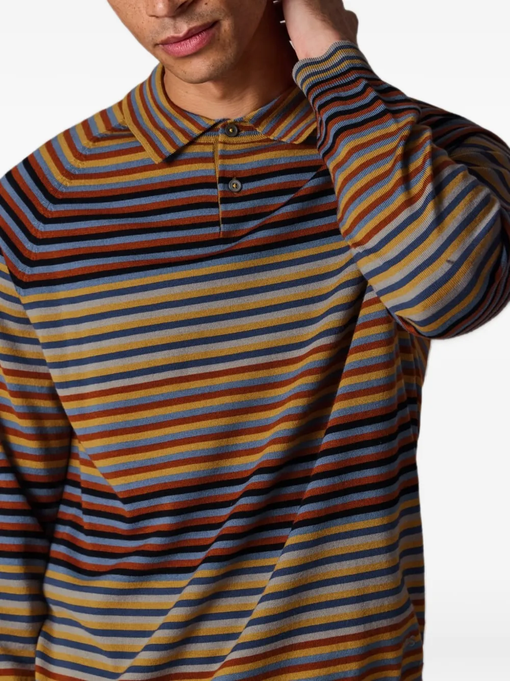 PS Paul Smith Gestreept poloshirt Beige