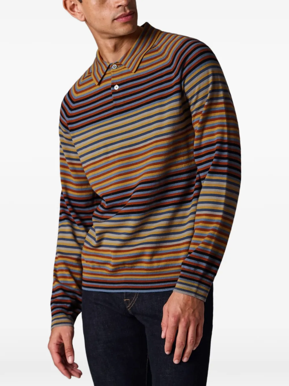 PS Paul Smith Gestreept poloshirt Beige