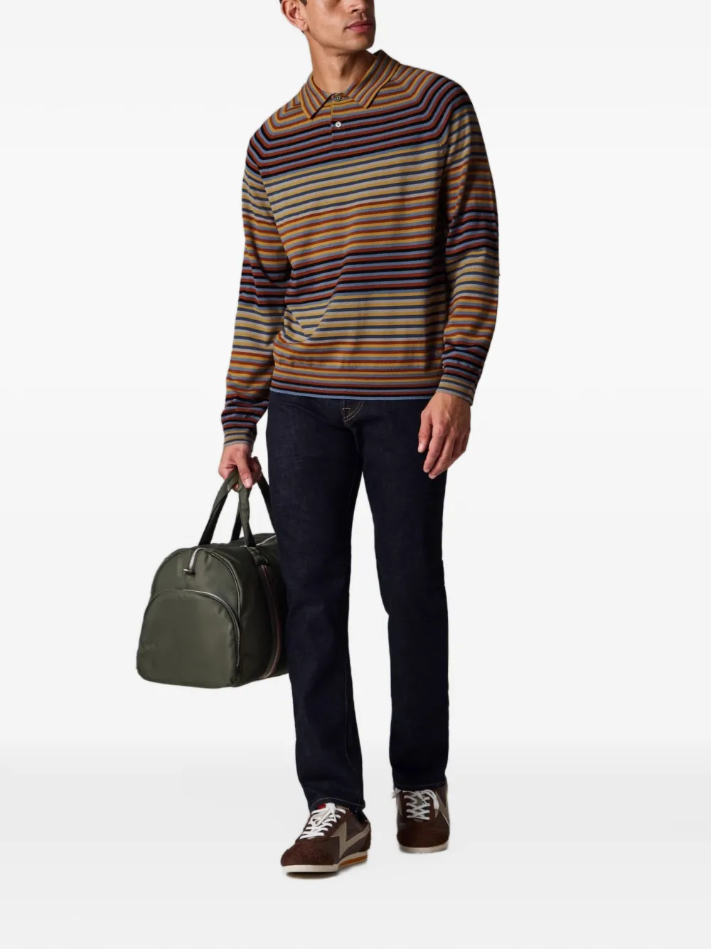 PS Paul Smith Gestreept poloshirt Beige