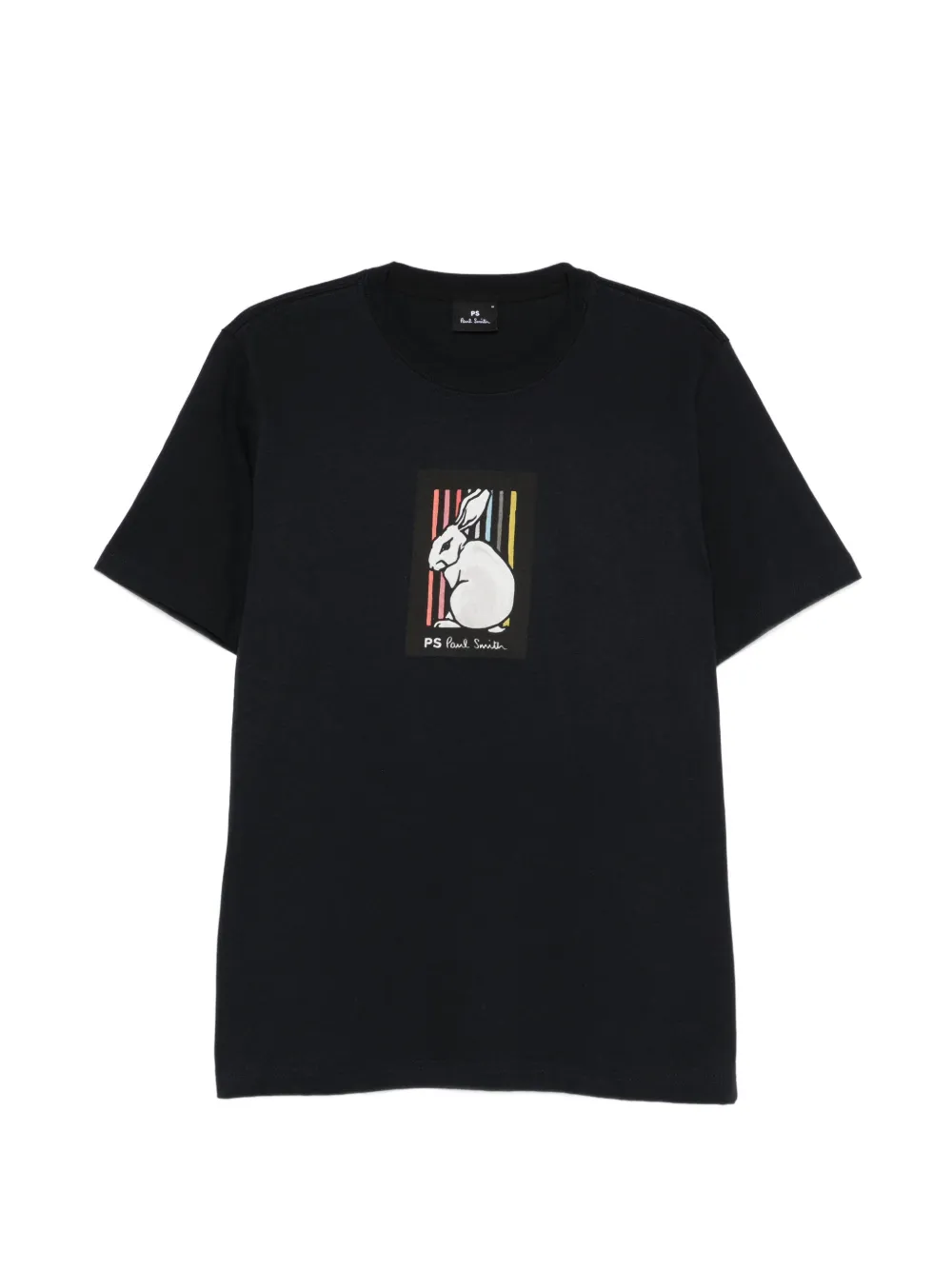 PS Paul Smith T-Shirt mit Hasen-Print - Blau