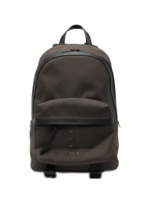Paul Smith leather-trim Backpack | Green | FARFETCH