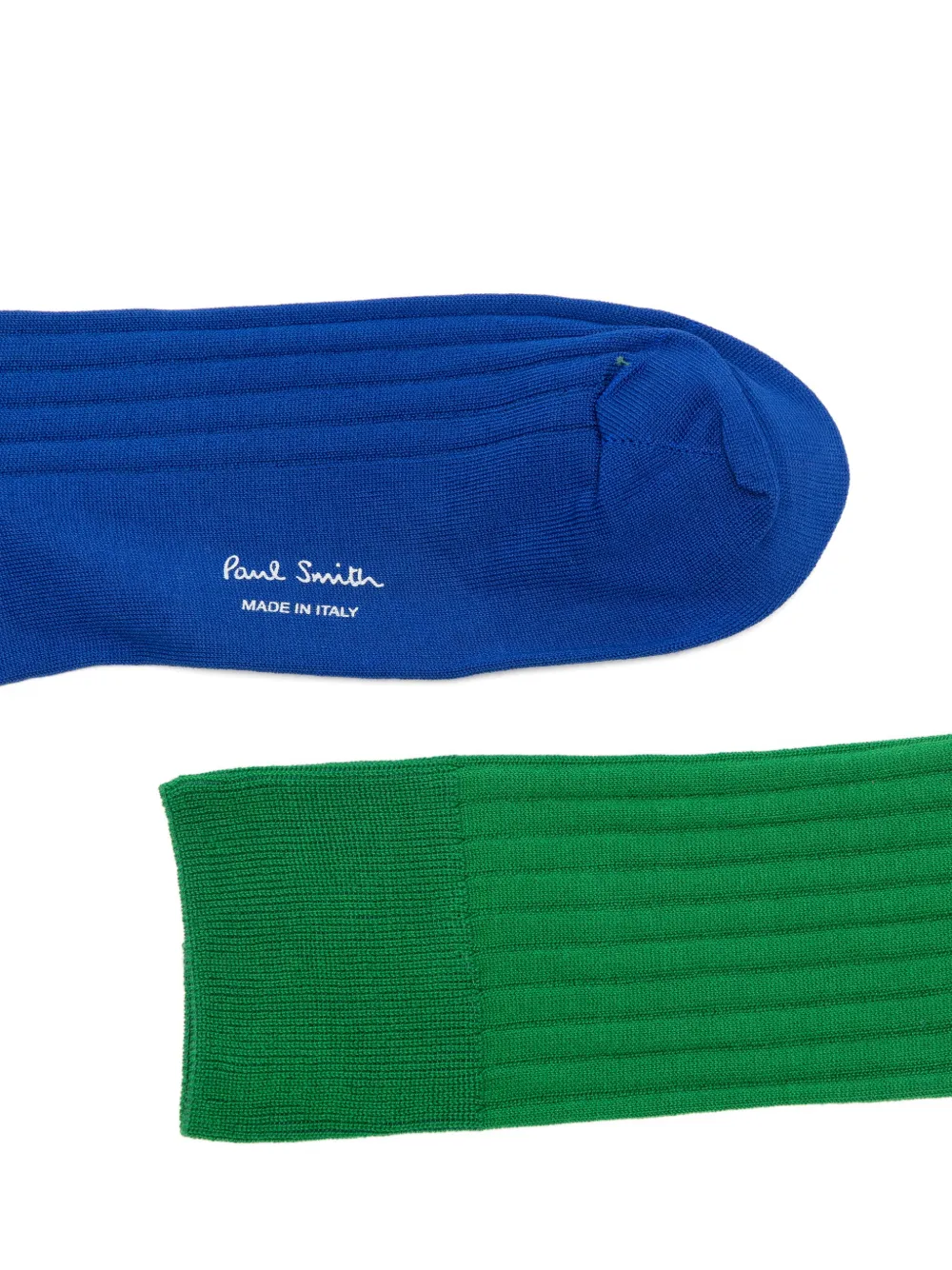  Paul Smith Candles Ribbed Socks - Blue 