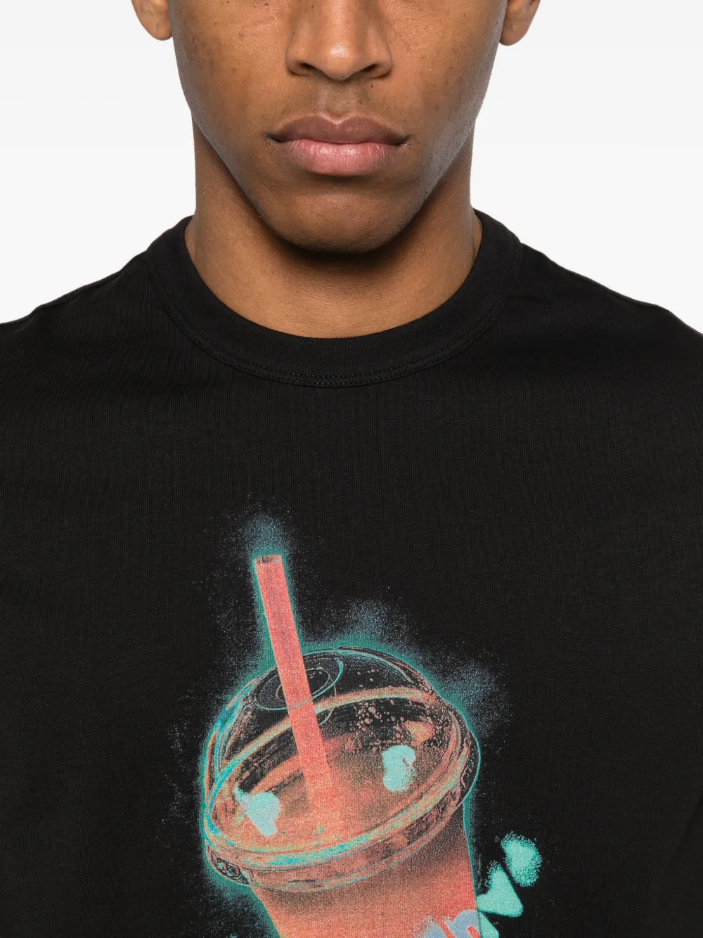 PS Paul Smith T-shirt met print Zwart
