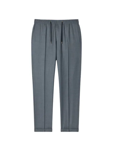 Paul Smith A Suit To Travel In - slim-fit marl drawstring-waist wool trousers