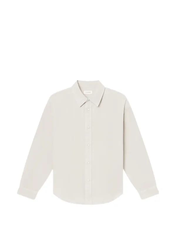 Frame Buttoned Shirt in Grey