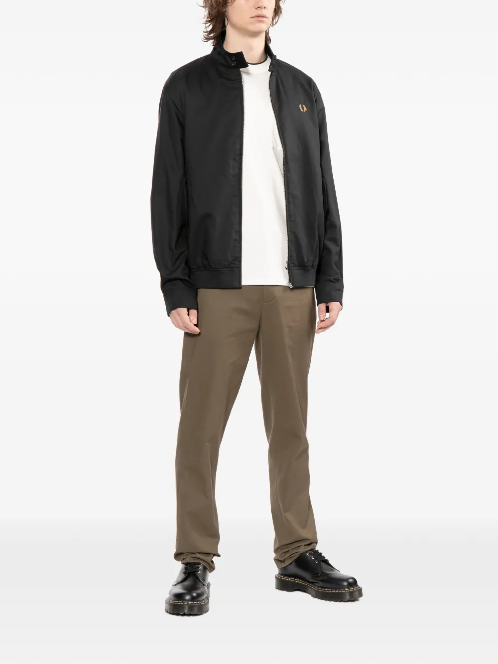 Fred Perry Jack met geborduurd logo Zwart