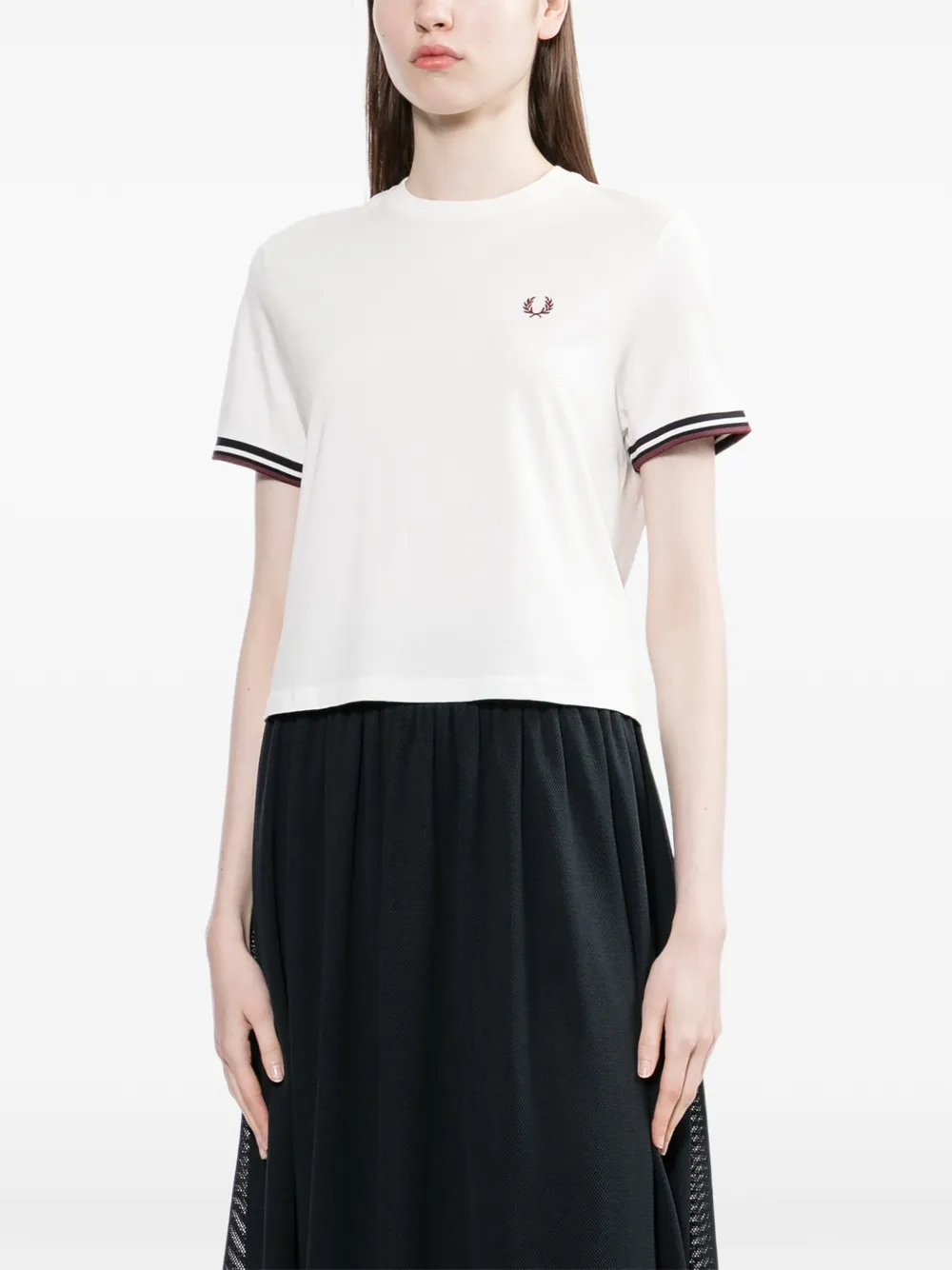  Fred Perry Crew Neck T-shirt - White 