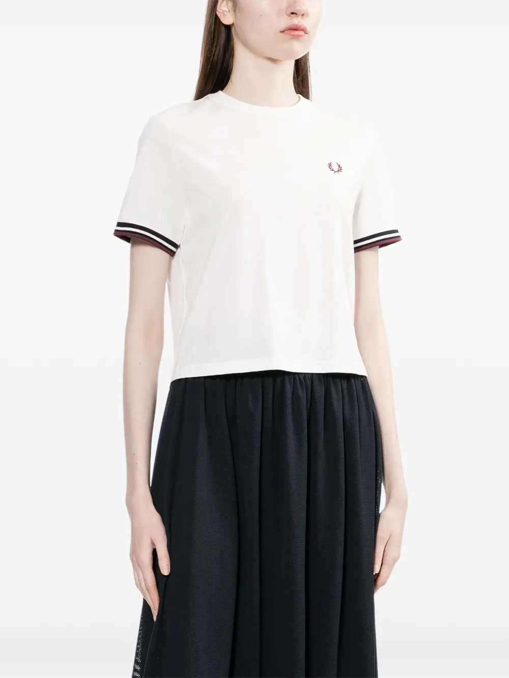 Fred Perry Crew Neck T-shirt - White 