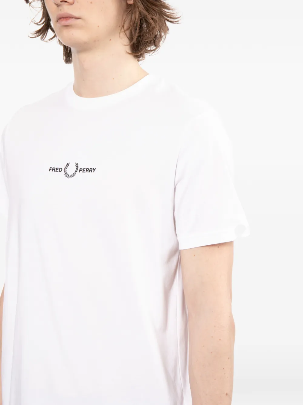Fred Perry T-shirt met ronde hals Wit
