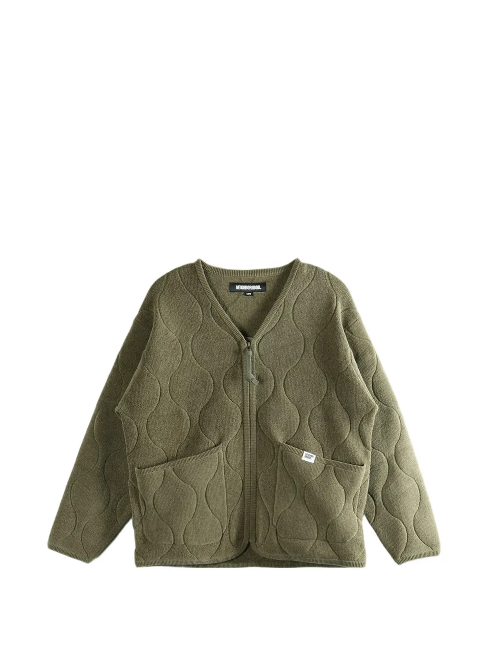 Neighborhood zip-up cardigan - Verde