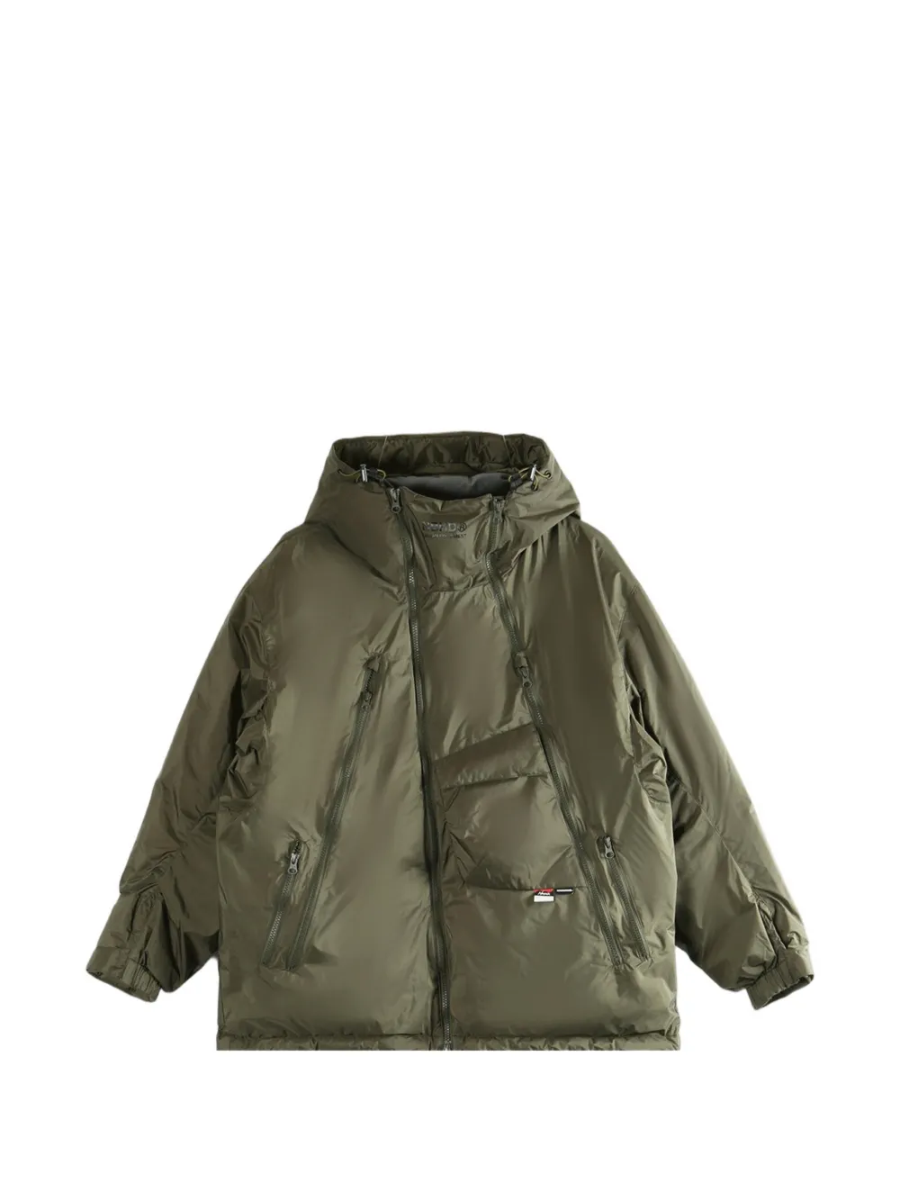 Neighborhood x Nanga hooded zip-up jacket - Verde