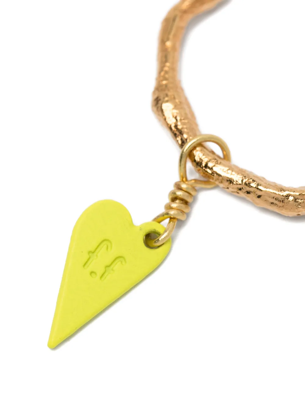 Heart-Charm Hoop Earrings