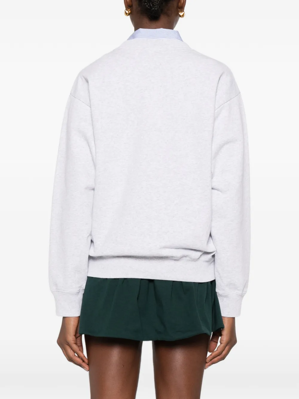Sporty & Rich Sweater met ronde hals Grijs