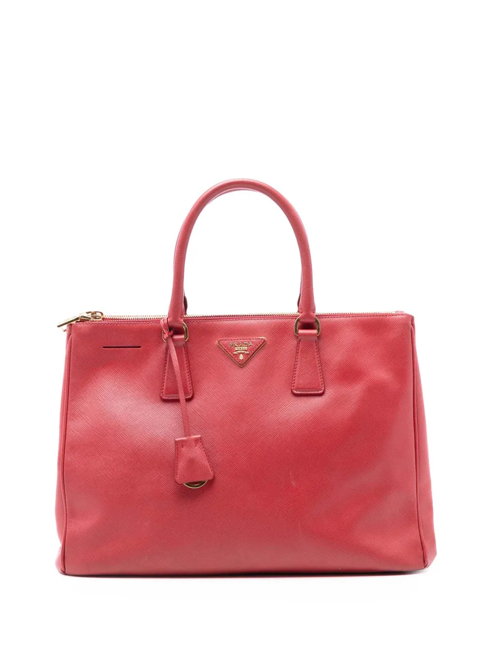 Prada Pre-Owned 2010-2025 Large Saffiano Lux Galleria Double Zip satchel - Rosso