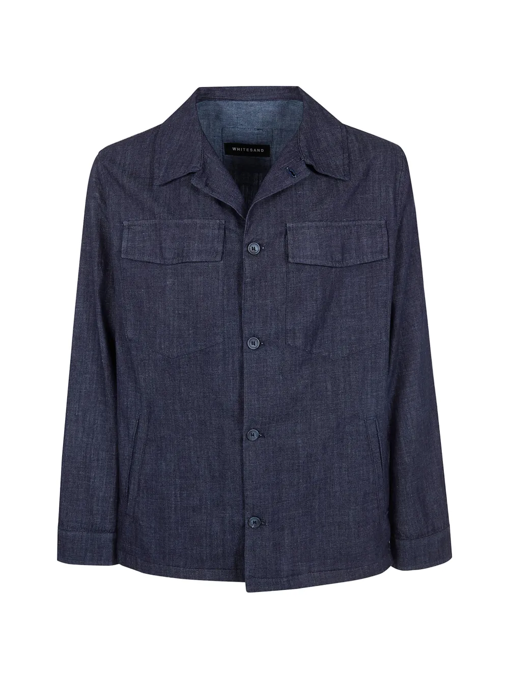 White Sand buttoned pocket shirt - Blu