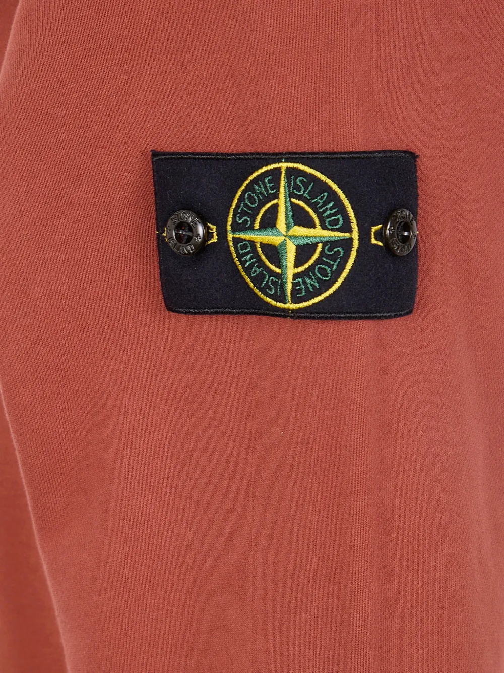  Stone Island Long-sleeve Logo-patch Sweatshirt - Red 