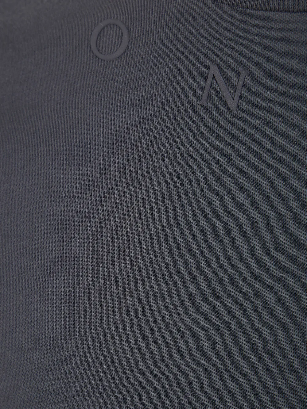 Moncler T-shirt met logo en ronde hals Grijs