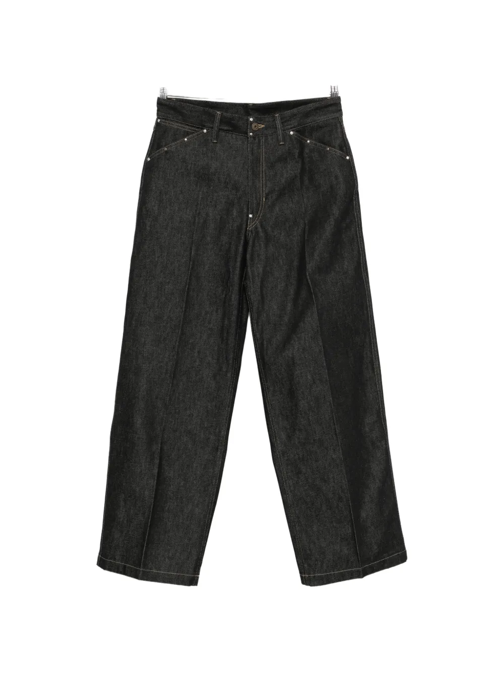 LEMAIRE studs-detail five-pockets jeans - Nero